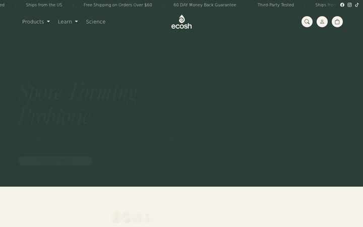 Screenshot of ecosh.com