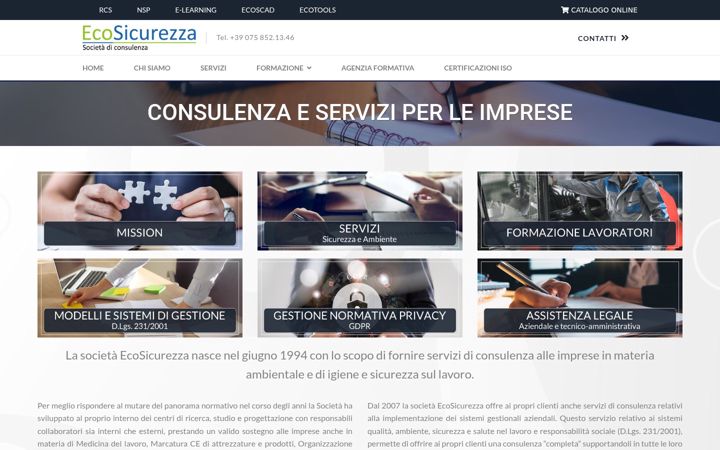 Screenshot of ecosicurezza.com