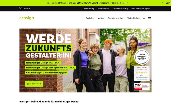 Screenshot of ecosign.de