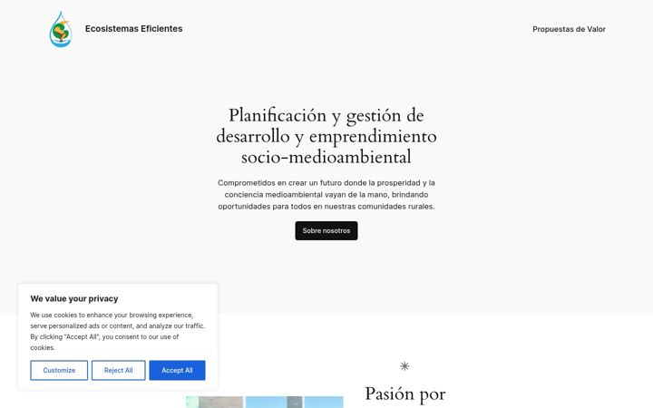 Skjermbilde av ecosistemaseficientes.es