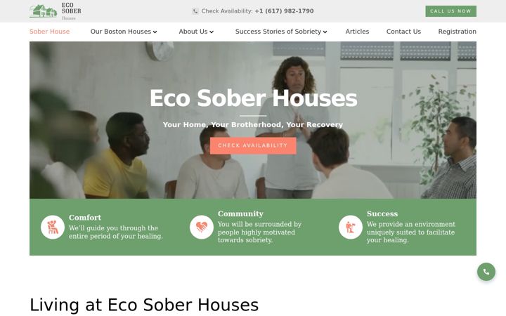 Screenshot stránky ecosoberhouse.com