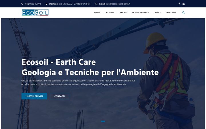 Screenshot of ecosoil-ambiente.it