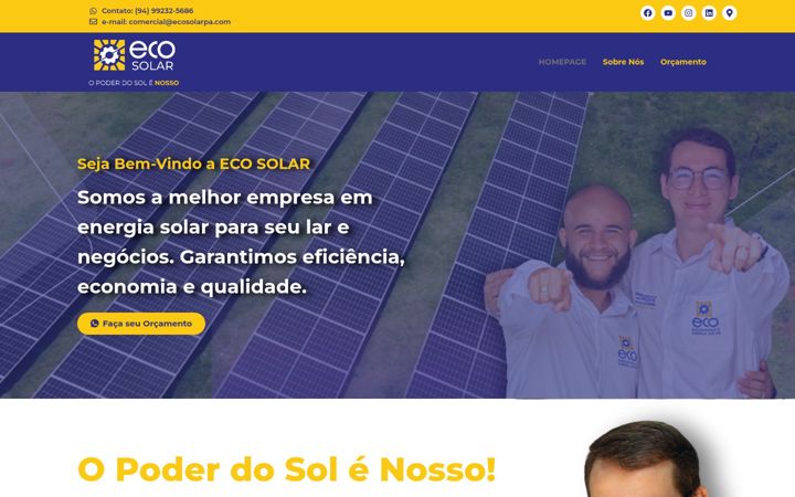 Screenshot of ecosolarpa.com