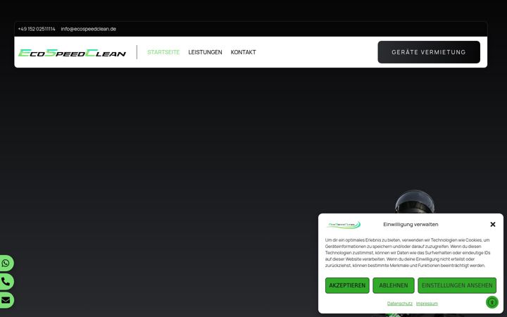 Screenshot di ecospeedclean.de