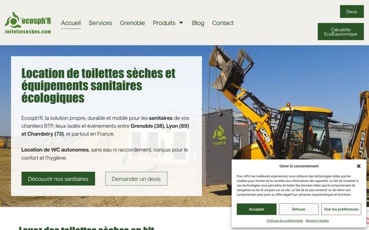 Screenshot of ecosphr.com