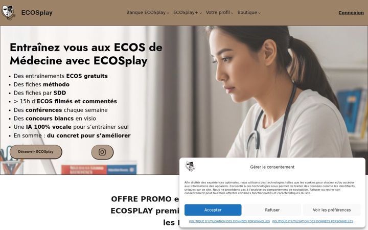Screenshot of ecosplay.fr