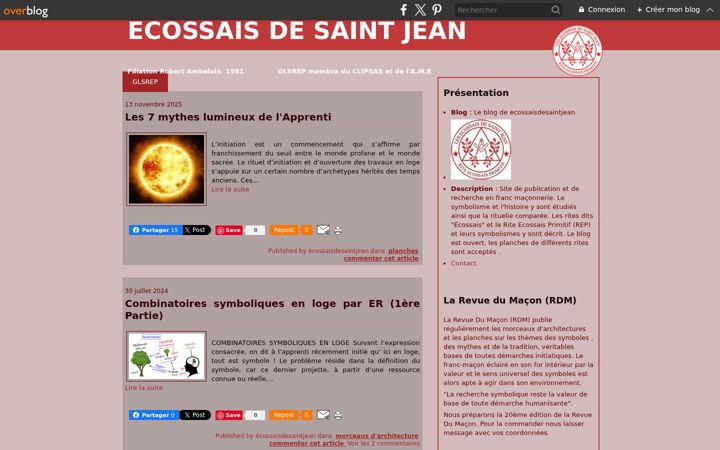 Posnetek zaslona ecossaisdesaintjean.org