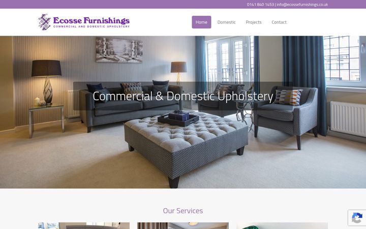 Screenshot of ecossefurnishings.co.uk