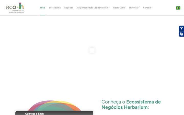 Screenshot von ecossistemaherbarium.com.br