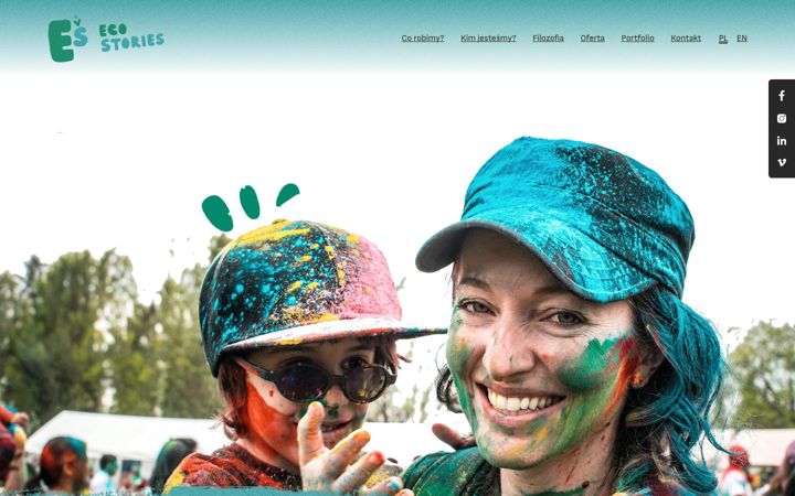 Screenshot of ecostories.pl