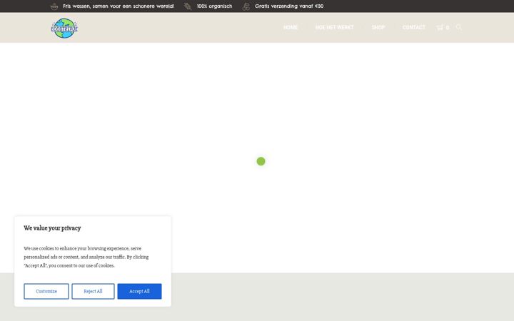 Screenshot of ecostripje.nl