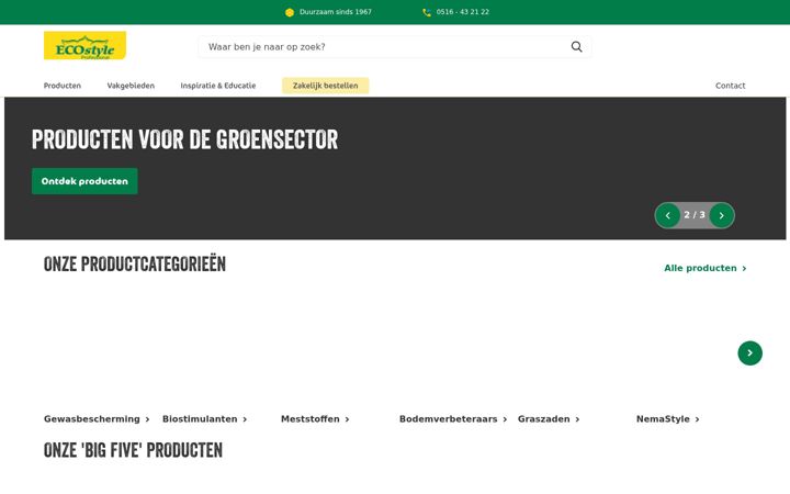 Snímek obrazovky ecostyle-professional.nl
