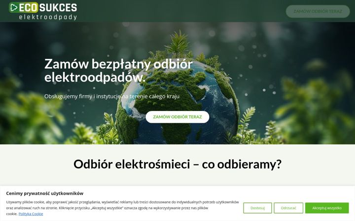 Captura de pantalla de ecosukces.pl