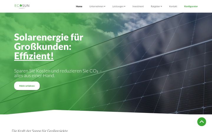 Screenshot of ecosuninvest.com