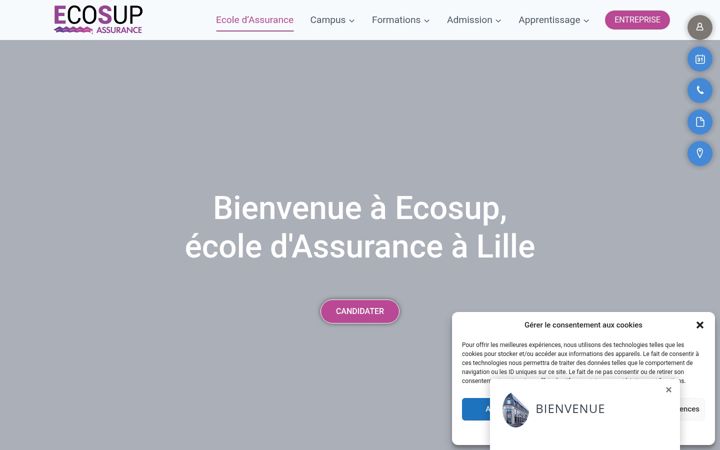 Snímek obrazovky ecosup-assurance.fr