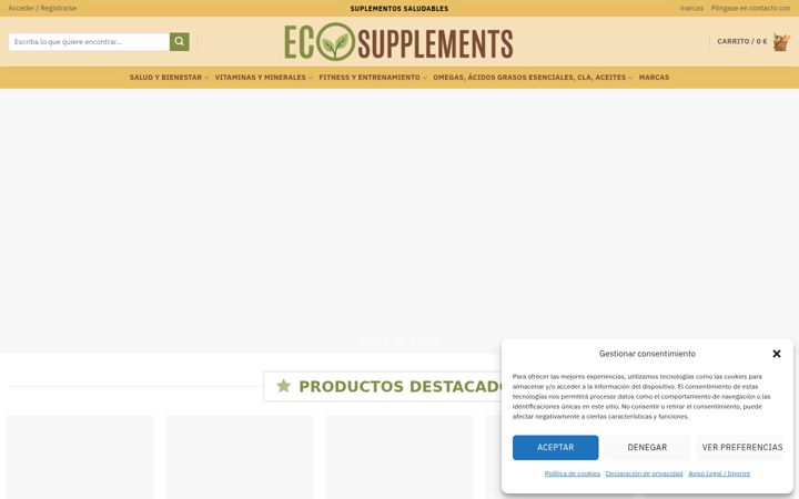 Screenshot of ecosupplements.es