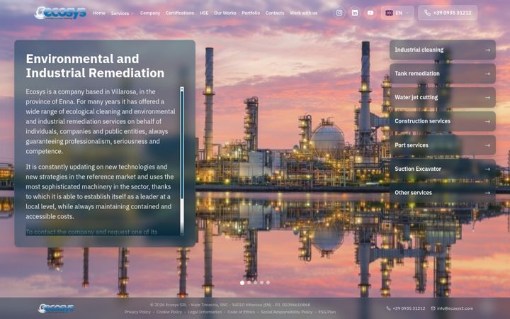 Screenshot of ecosyssrl.com