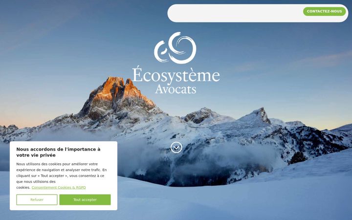 Screenshot of ecosysteme-avocats.fr