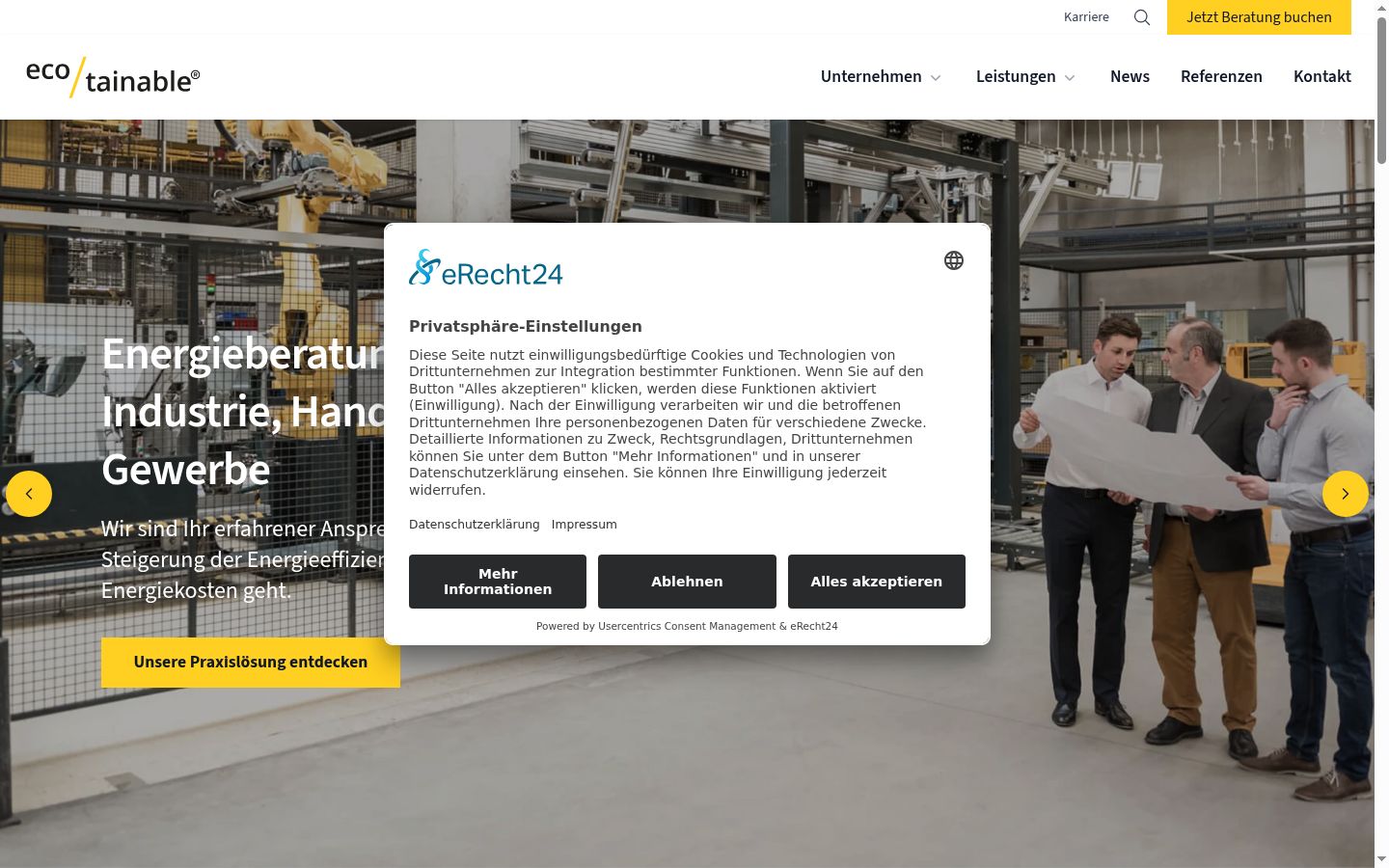 Screenshot tal-banner tal-kunsens muri qabel kwalunkwe interazzjoni
