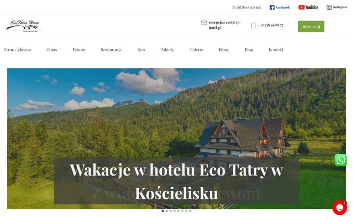 Captura de pantalla de ecotatry-hotel.pl