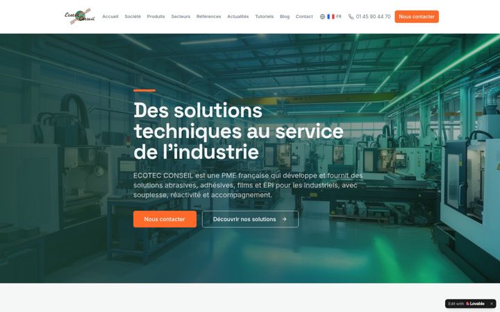 Screenshot of ecotec-conseil.fr