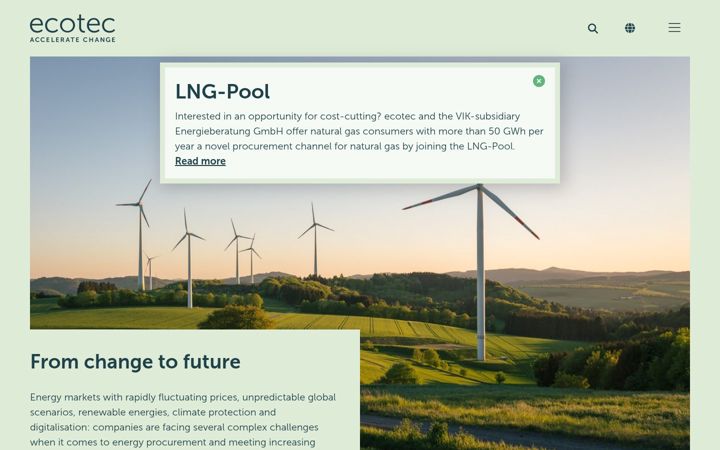 Screenshot of ecotec.de