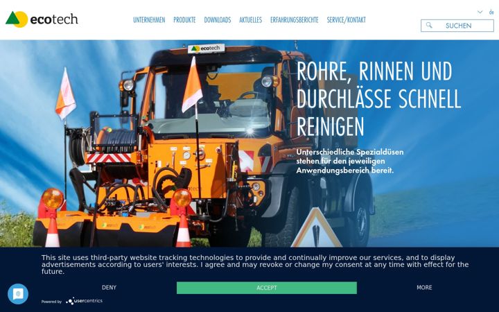 Screenshot of ecotech.at
