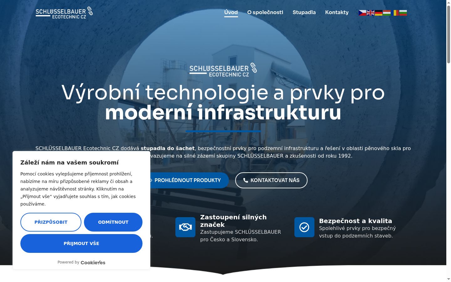Screenshot des Einwilligungsbanners vor jeglicher Interaktion