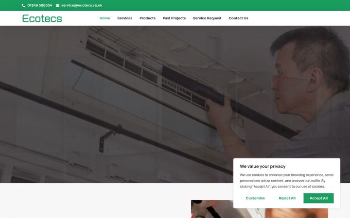 Screenshot of ecotecs.co.uk