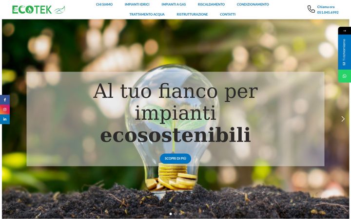 Ekrano kopija ecotekimpianti.it