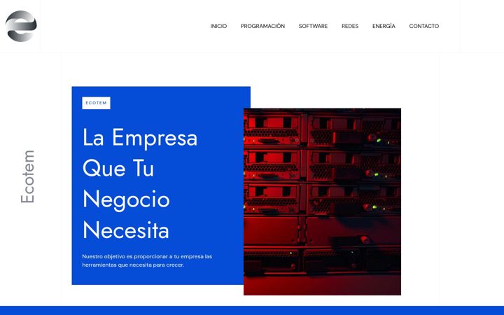 Screenshot of ecotem.es