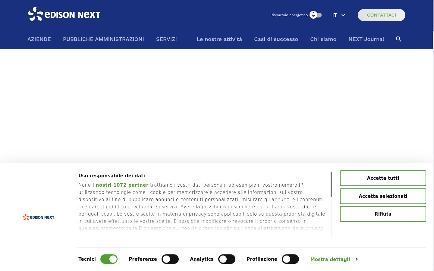 Zrzut ekranu banera zgody wyświetlanego przed jakąkolwiek interakcją