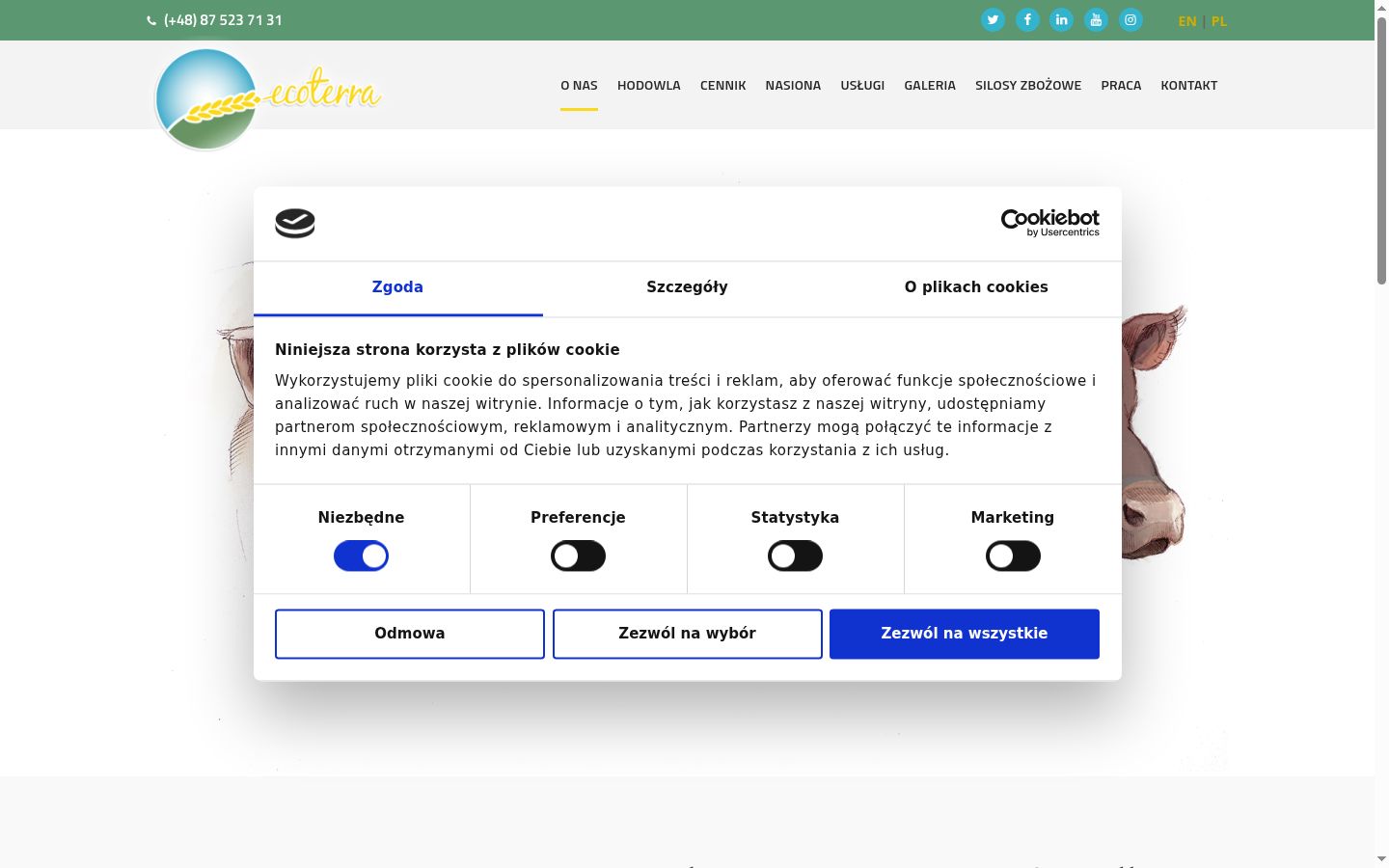Snímek obrazovky baneru souhlasu zobrazeného před jakoukoli interakcí