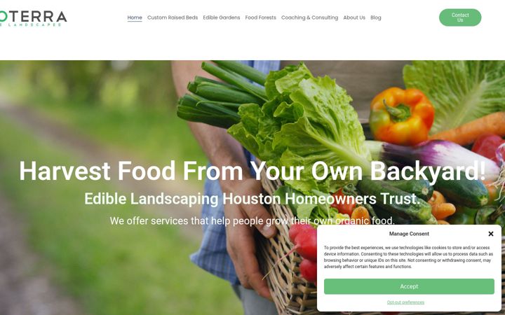 Screenshot of ecoterraediblelandscapes.com