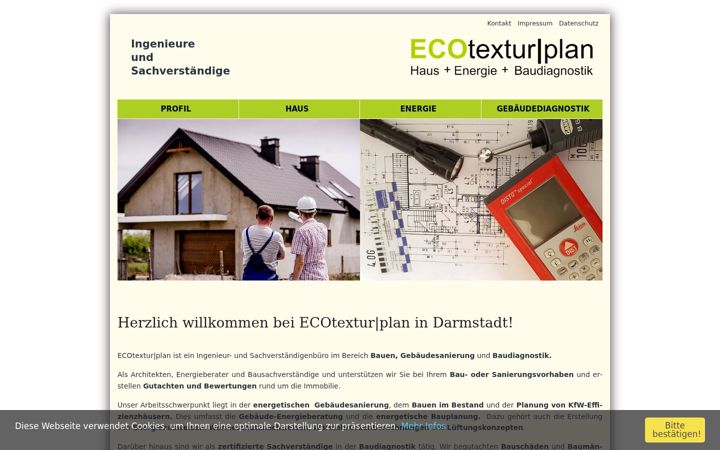 Screenshot of ecotexturplan.de