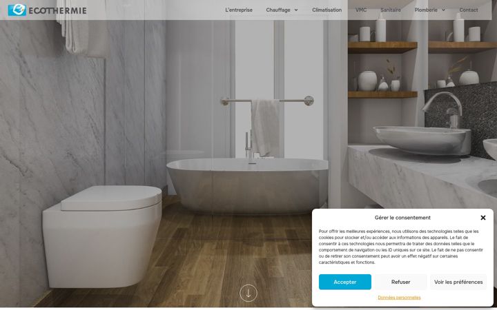 Screenshot of ecothermie.fr