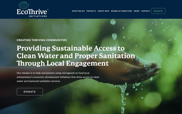 Screenshot of ecothriveinitiatives.org