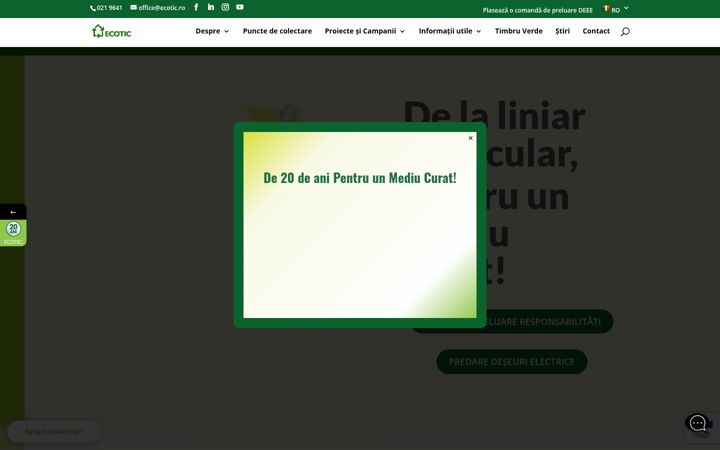 Screenshot von ecotic.ro