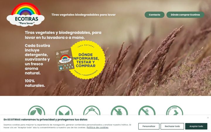 Screenshot of ecotiras.com