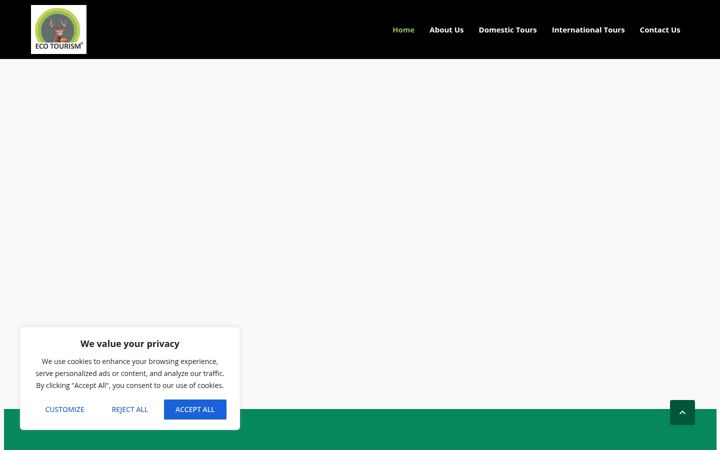 Screenshot of ecotourism.co.in