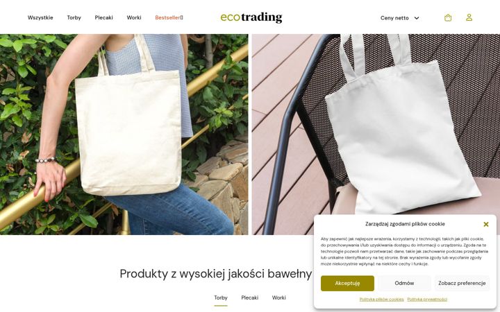 Captura de pantalla de ecotrading.com.pl