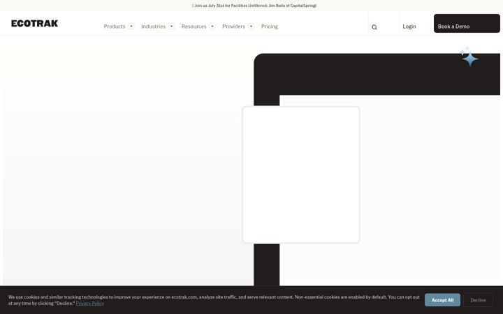 Screenshot of ecotrak.com