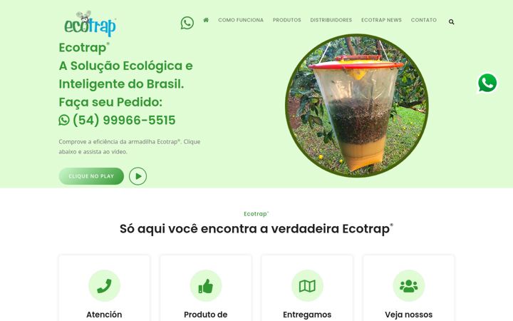 Screenshot of ecotrap.com.br