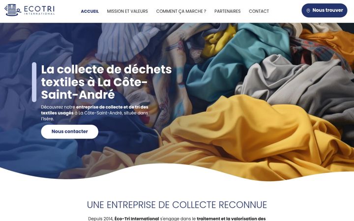 Screenshot of ecotri-international.fr
