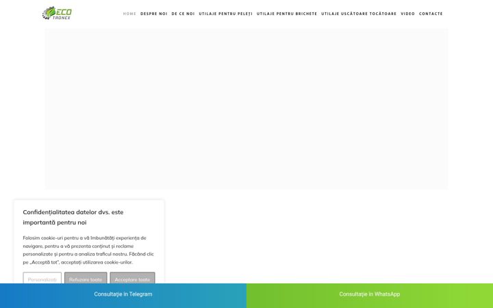 Screenshot von ecotronex.ro