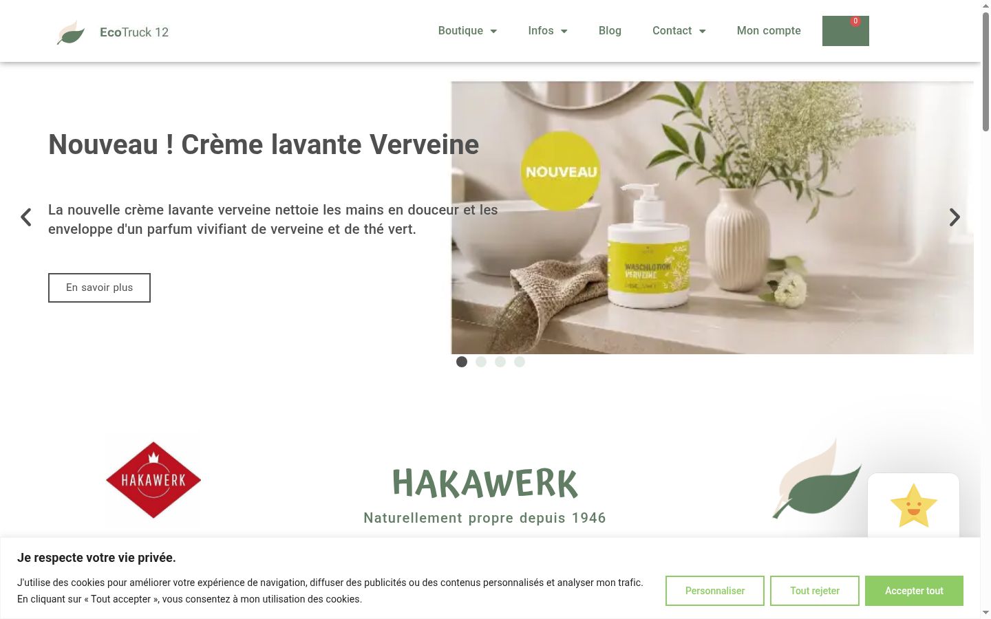 Screenshot des Einwilligungsbanners vor jeglicher Interaktion
