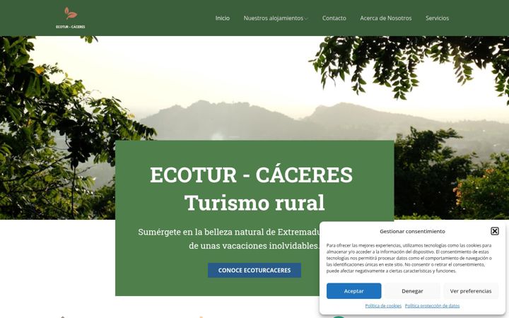 Screenshot of ecoturcaceres.com