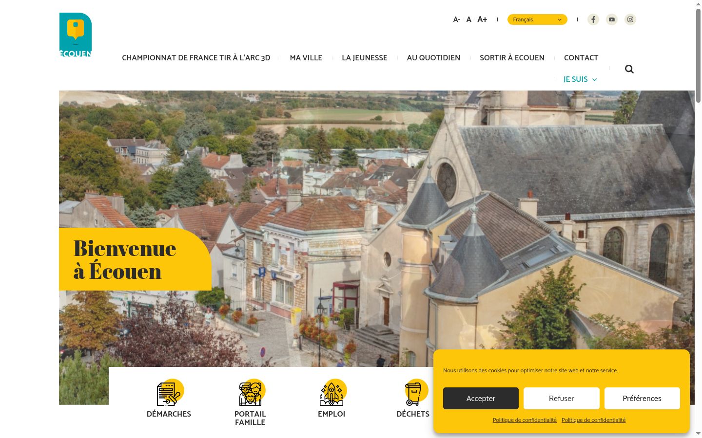 Screenshot tal-banner tal-kunsens muri qabel kwalunkwe interazzjoni