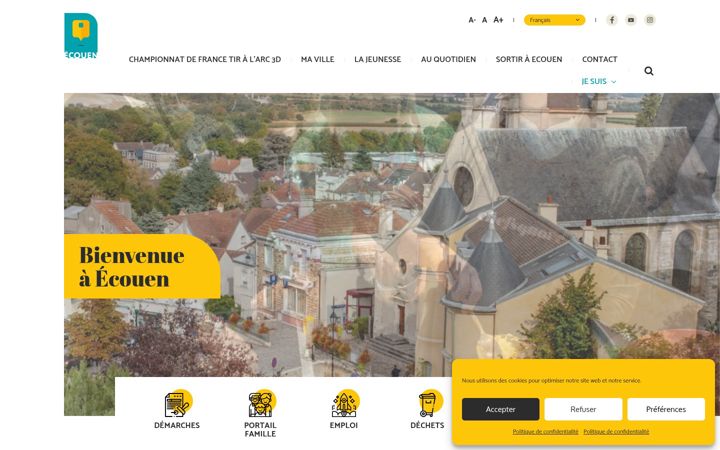 Screenshot of ecouen.fr