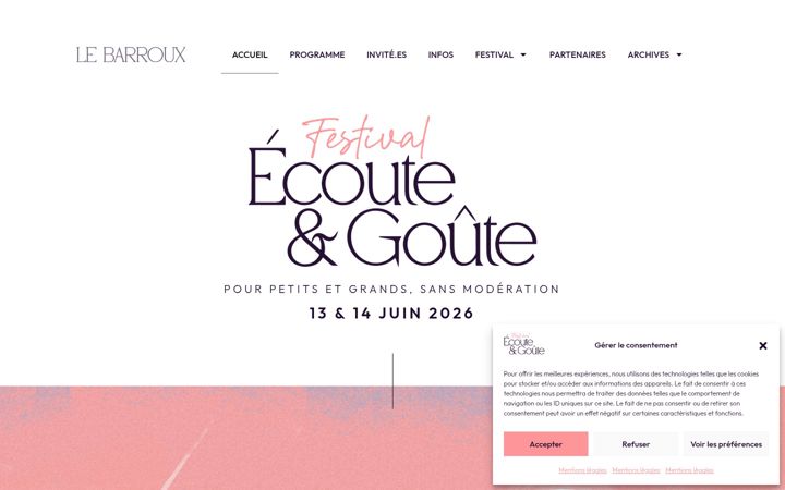 Screenshot of ecoute-et-goute.com